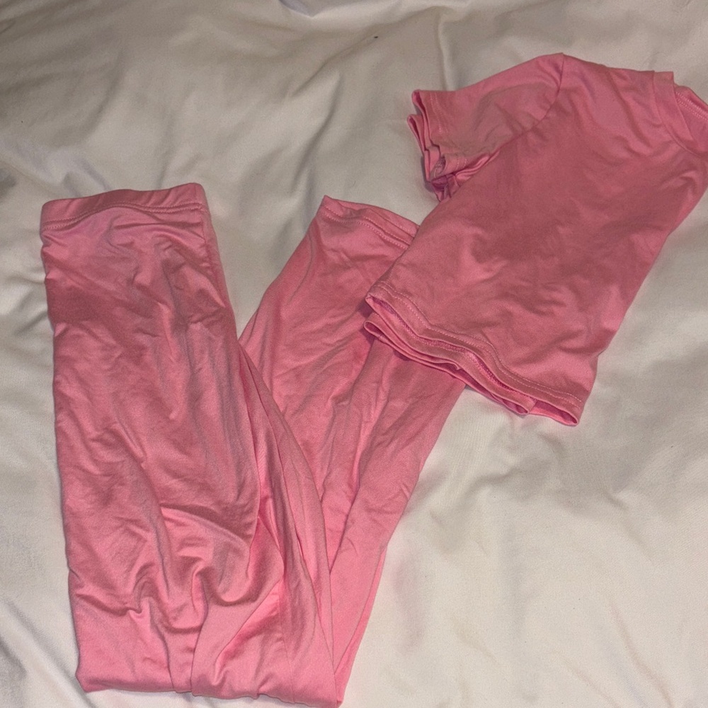 SHEIN Pink Maxi Skirt Set